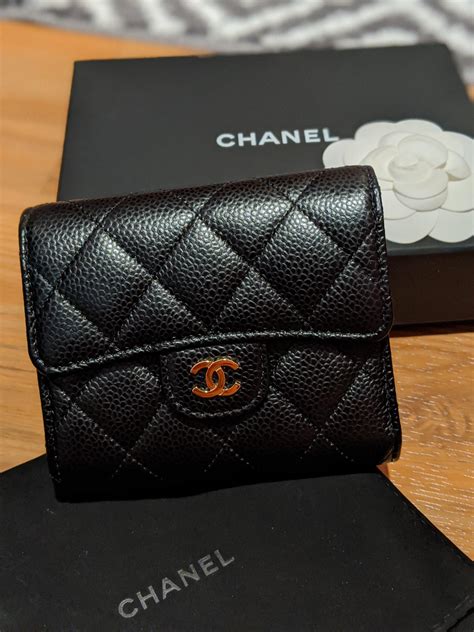 chanel black caviar small flap wallet|Classic small flap wallet .